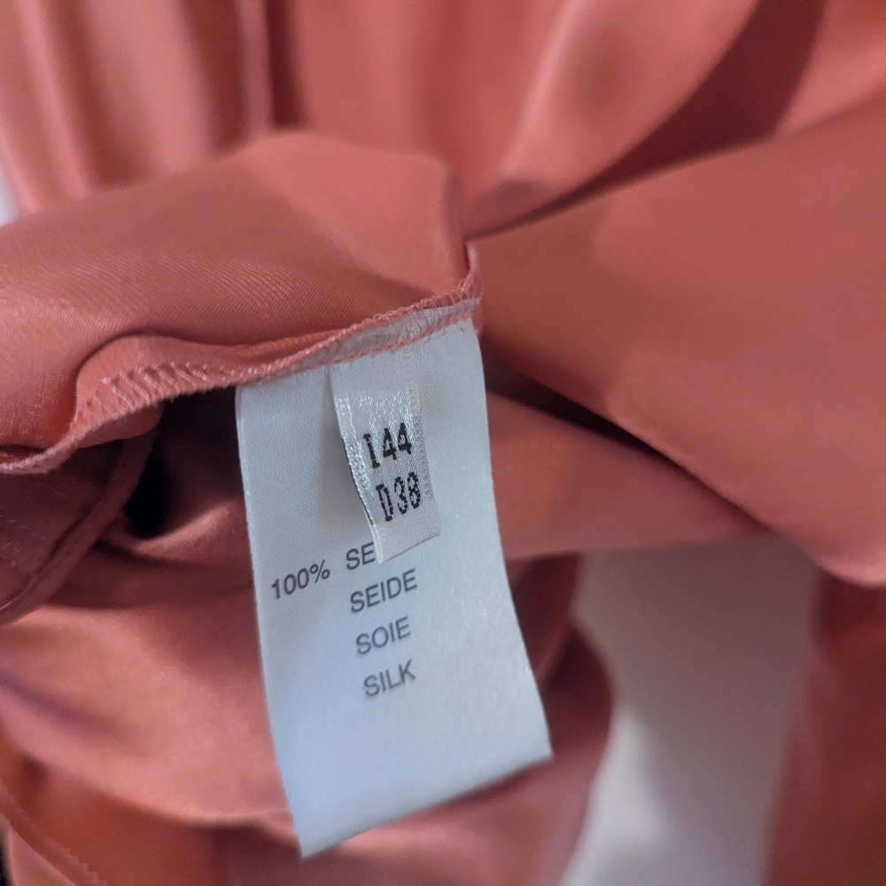 Anna Molinari Pink Silk Tie Top - Picture 6 of 10